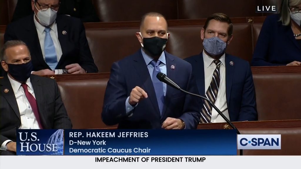 Rep Jeffries speaking on the House floor