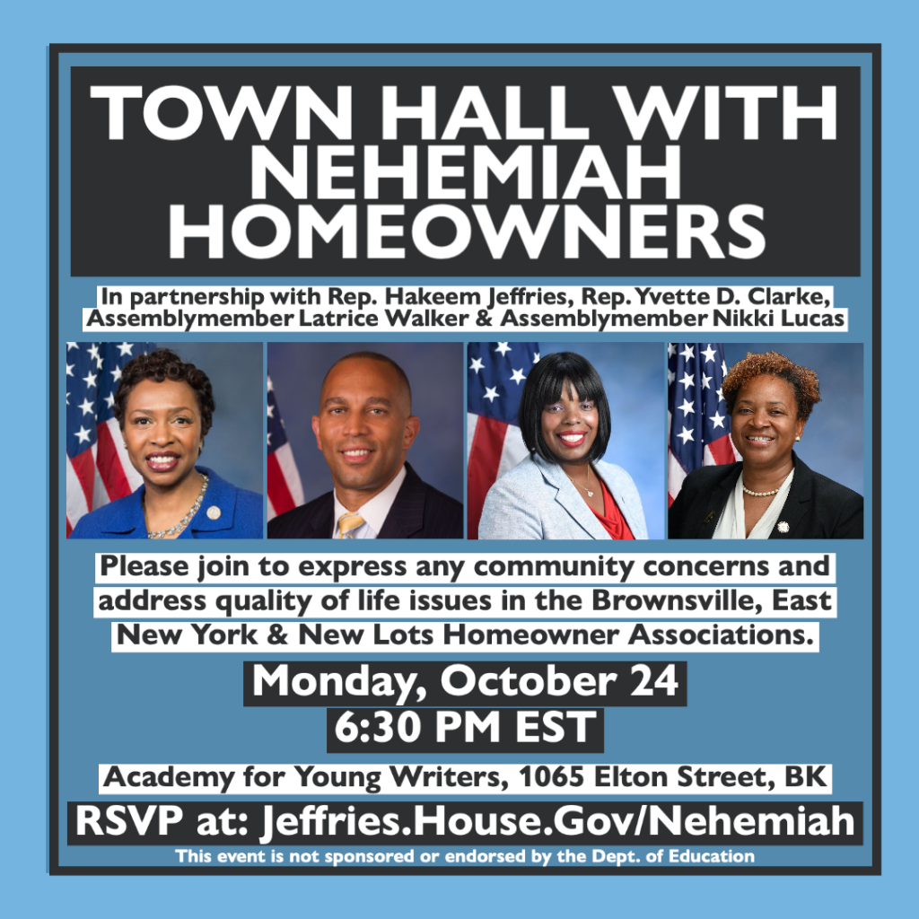 Town Hall With Nehemiah Homeowners