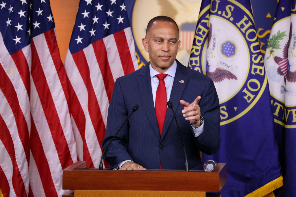 Leader Jeffries speaking at Weekly Press Conference