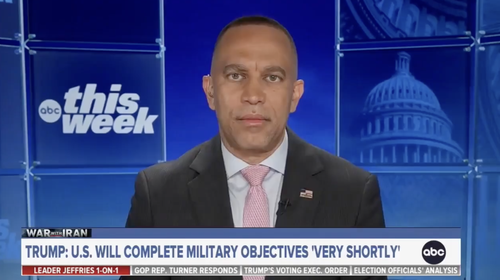 Leader Jeffries appearing on ABC's This Week